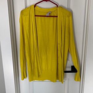 cozy yellow cardigan | M